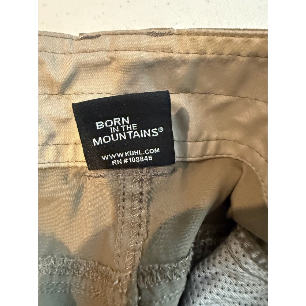Kuhl Mens Hiking Shorts Green Khaki KÜHL Renegade Shorts Cargo 34 Waist 10 seam - Picture 13 of 16